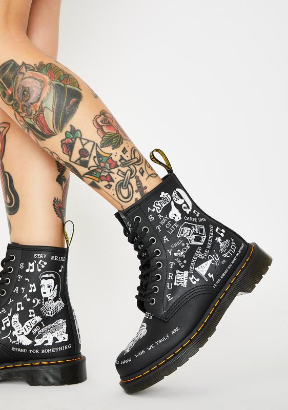 doc martens 1460 scribble