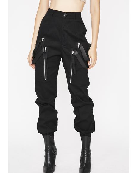 strappy cargo pants