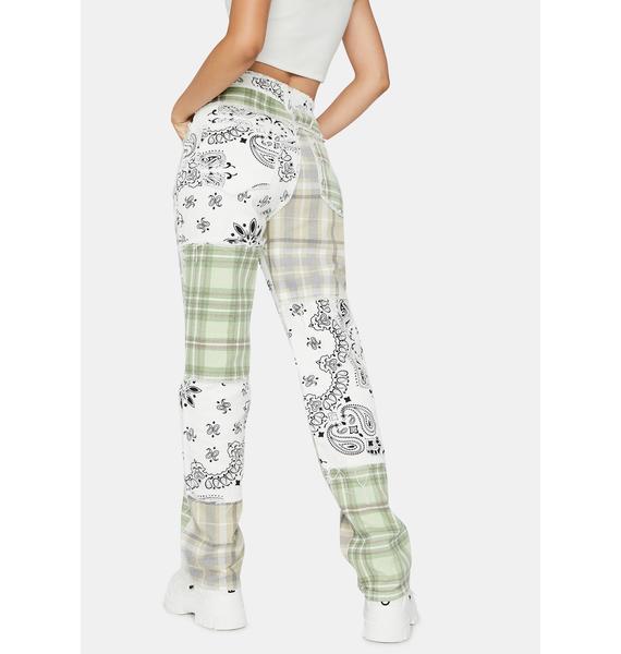 Jaded London Patchwork Bandana Boyfriend Jeans Dolls Kill