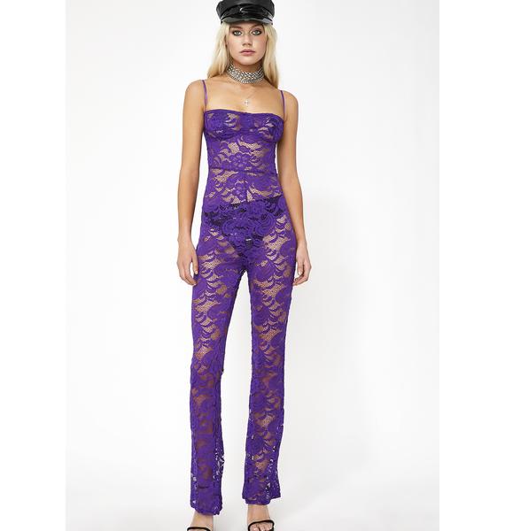 lilac lace jumpsuit