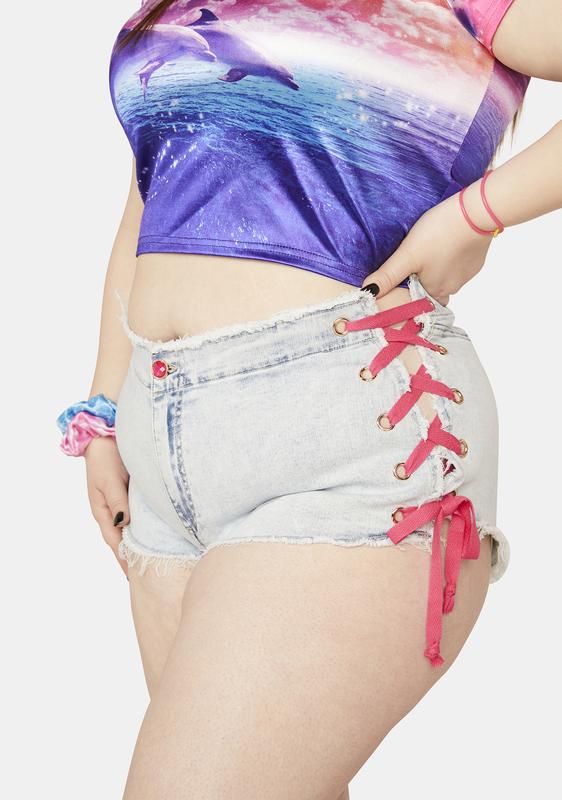 booty jean shorts plus size