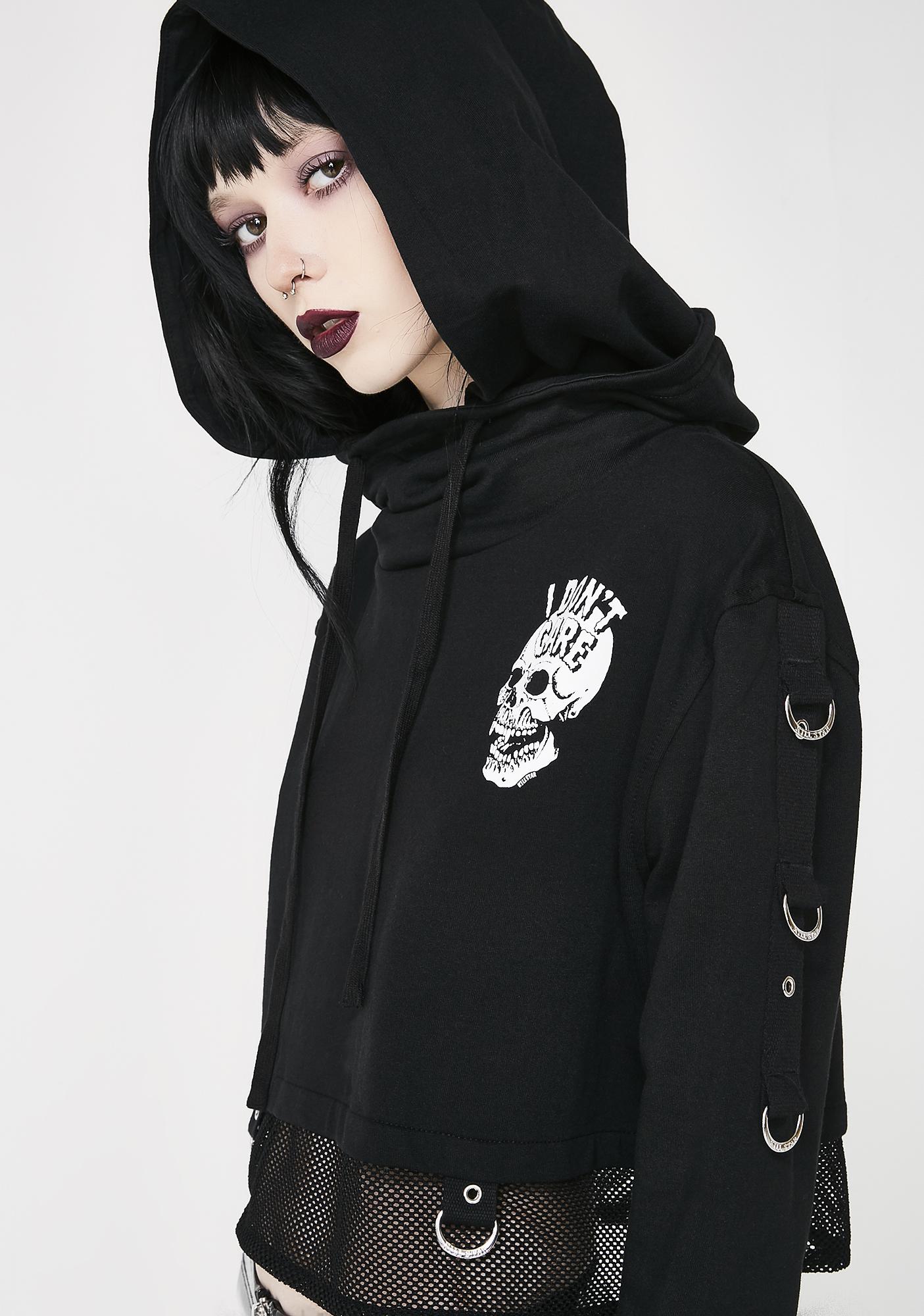 killstar cropped hoodie