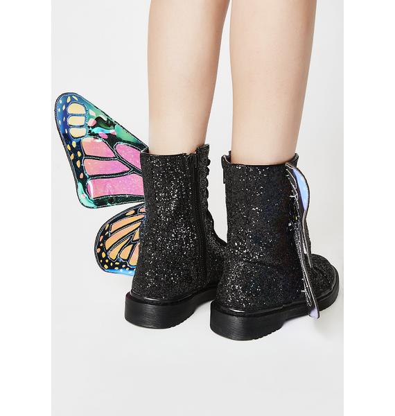 Club Exx Metamorphic Glitter Boots Dolls Kill