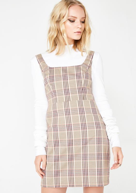 plaid tank dress