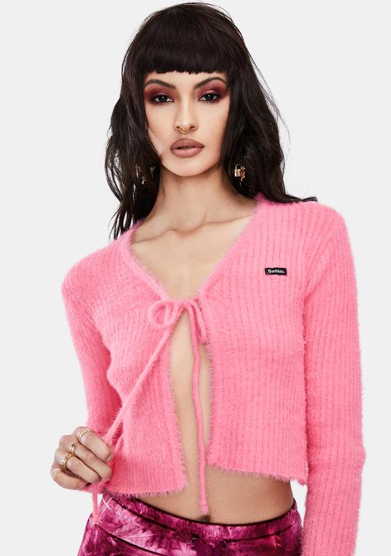 fuzzy eyelash cardigan