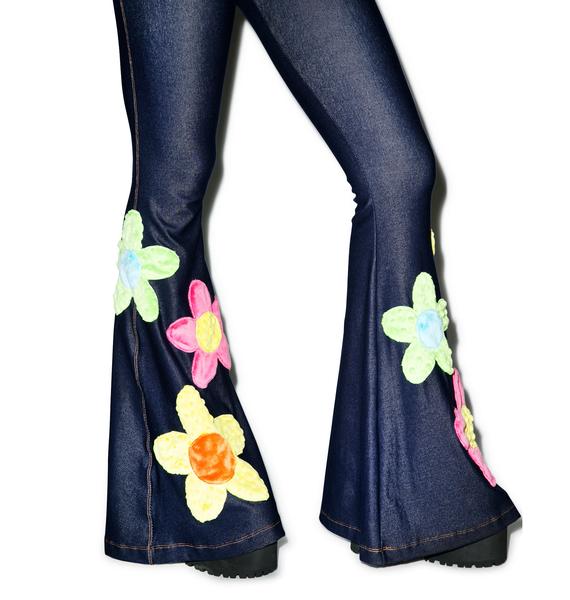 flower bell bottoms