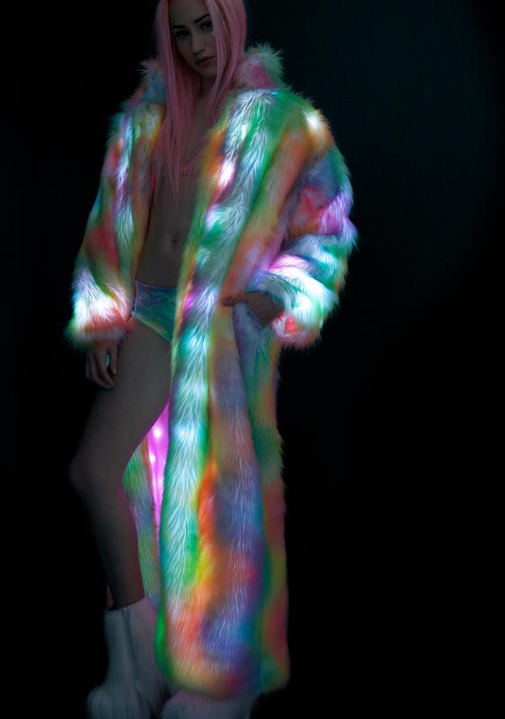 long rainbow jacket