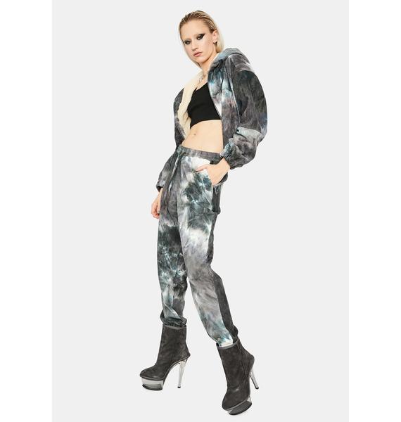 topshop green tie dye joggers