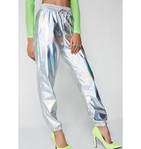 holographic sweatpants