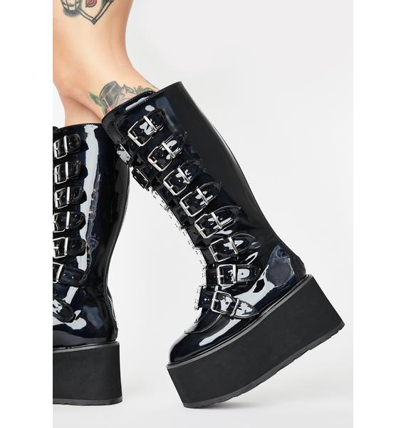 Demonia Hologram Morpheus Platform Boots | Dolls Kill