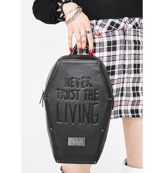Blackcraft Never Trust Coffin Backpack Dolls Kill