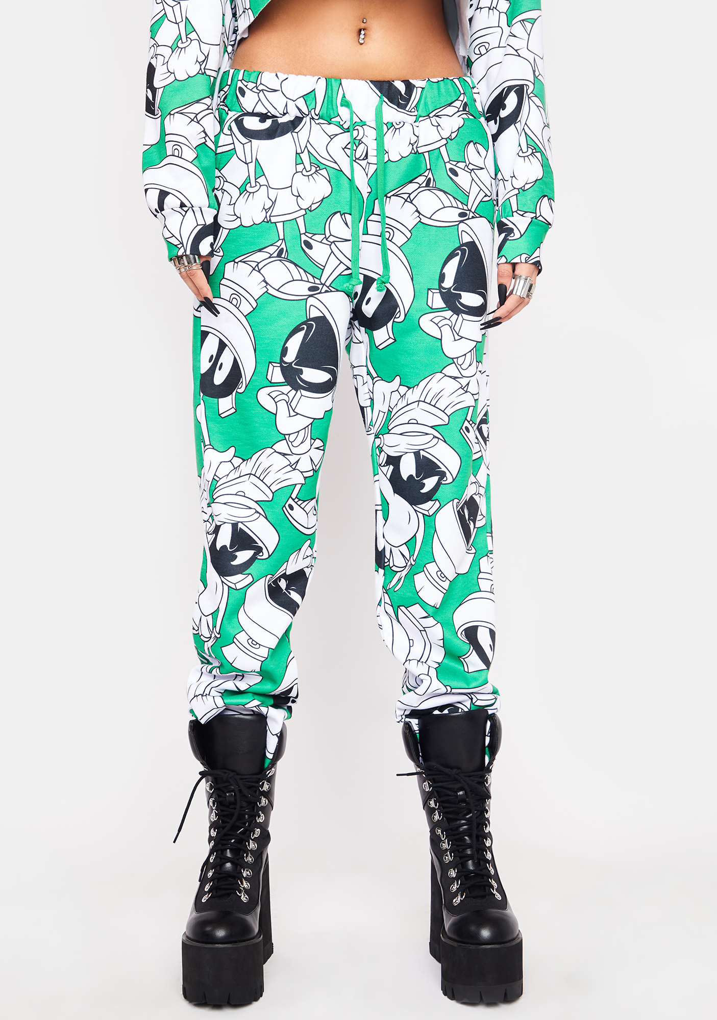 Dolls Kill X Looney Tunes Marvin The Martian Print Joggers Dolls Kill