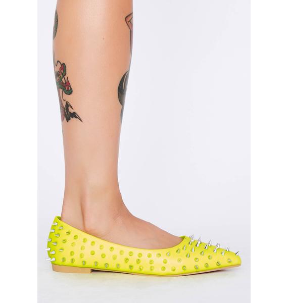 flats with spikes and studs