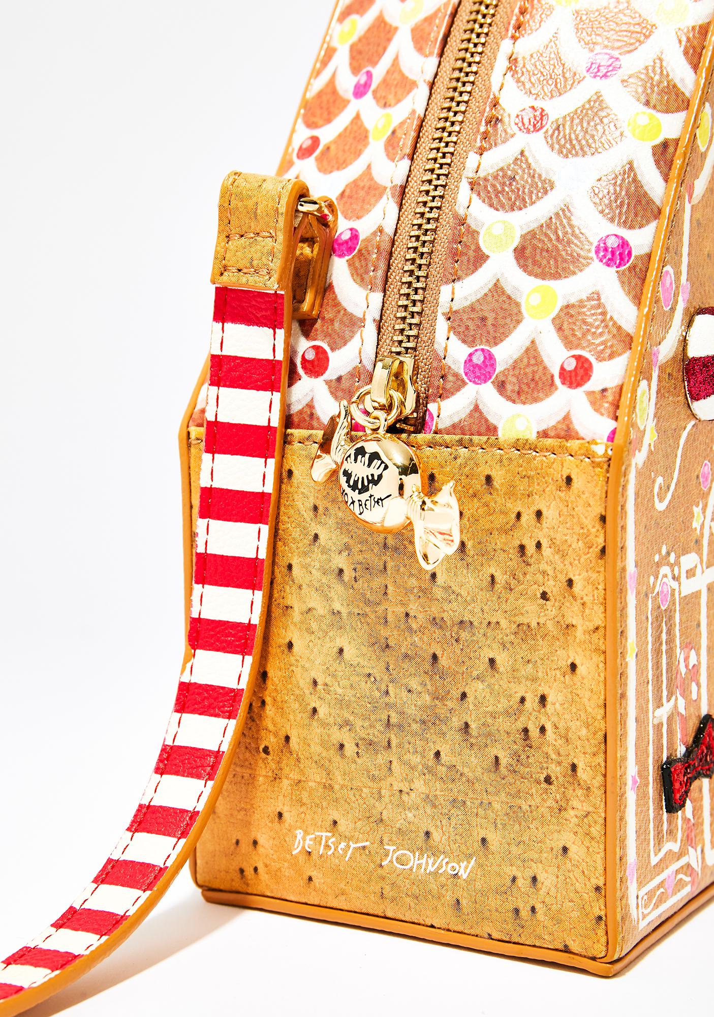 betsey johnson gingerbread purse