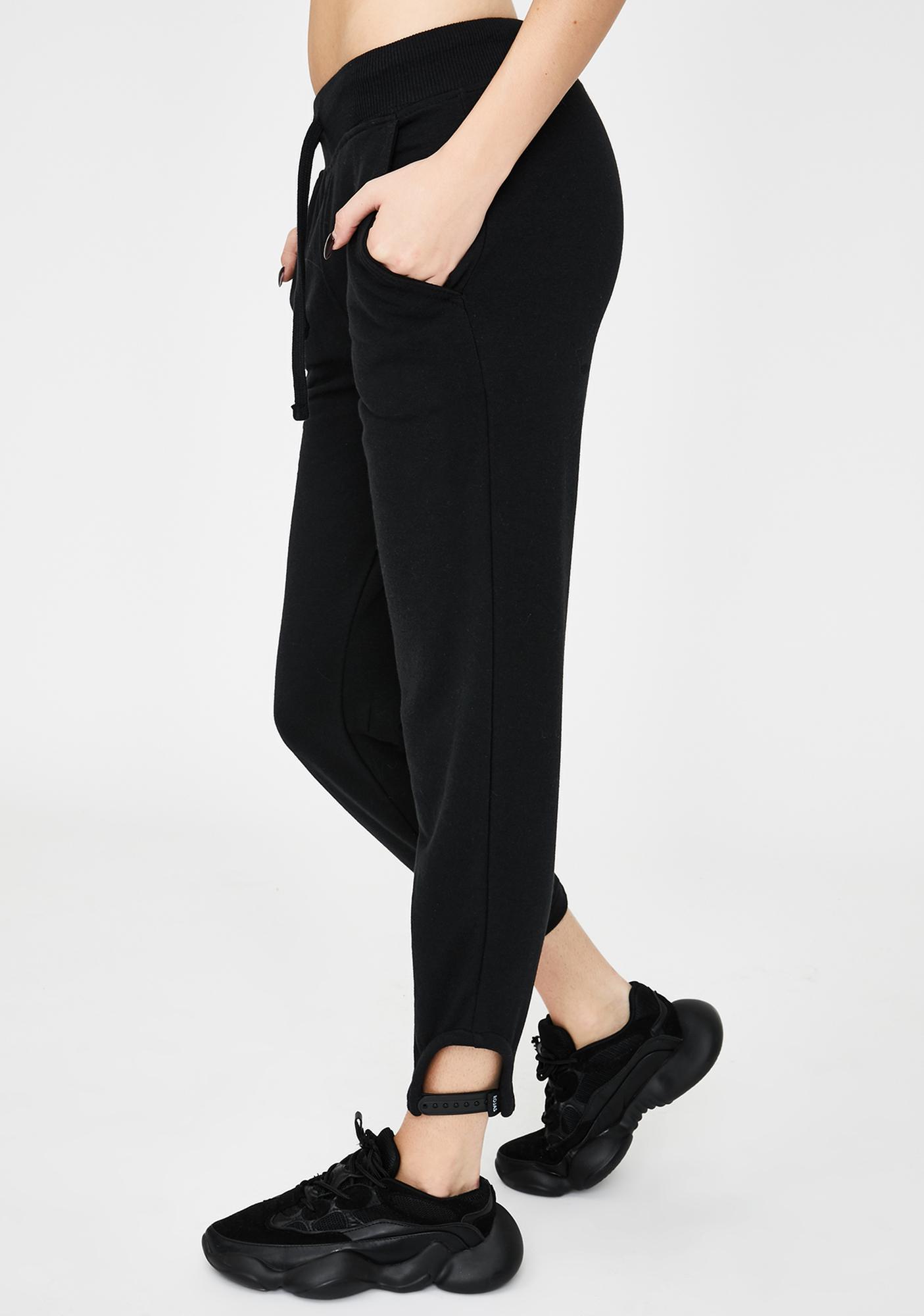 snap on sweatpants