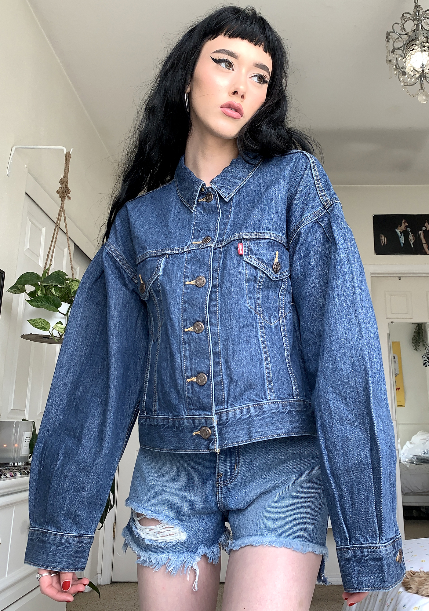 levis pleated trucker jacket
