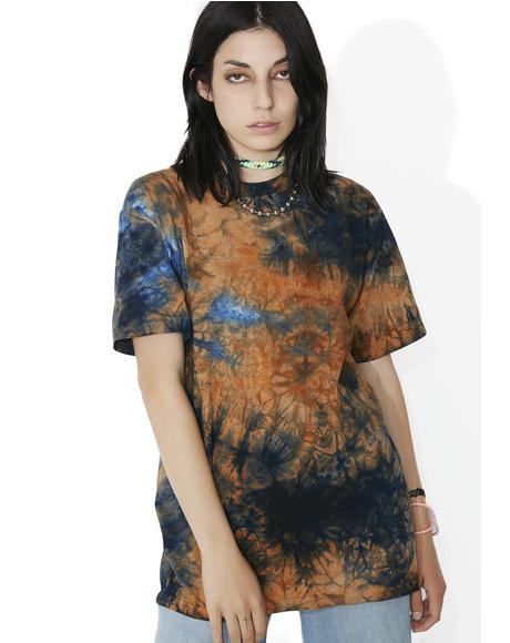 sky tie dye shirt