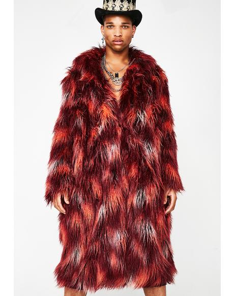 Tripped Out Tycoon Unisexx Fur Coat