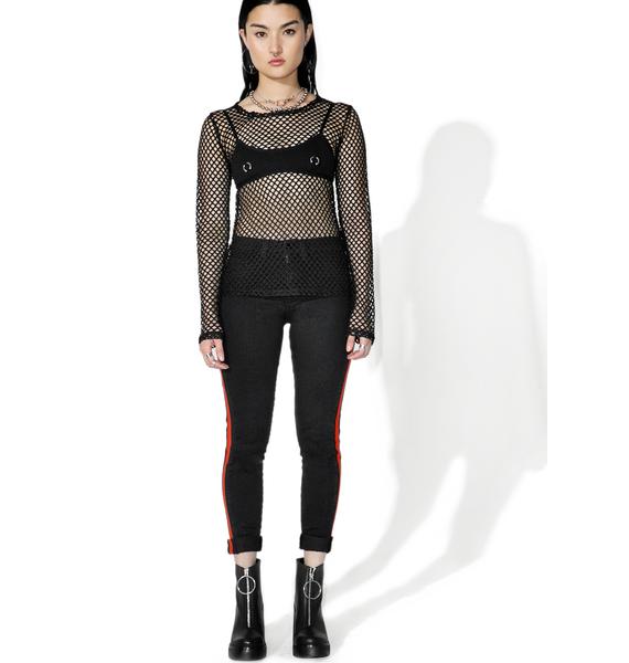 Tripp NYC Mary Q Mesh Long Sleeve Top | Dolls Kill