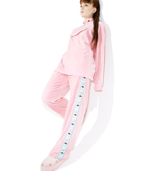 lazy oaf pink pants