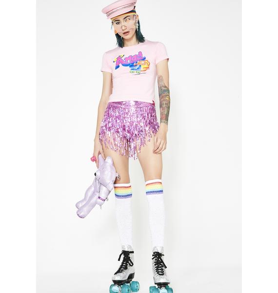 angel roller skate shirt