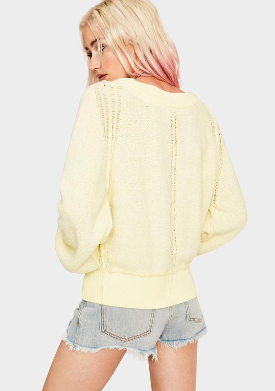 free people stevie knit cardigan