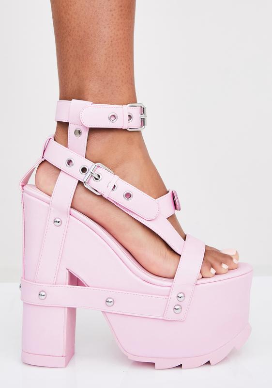 Pink Nightcall Platform Heels