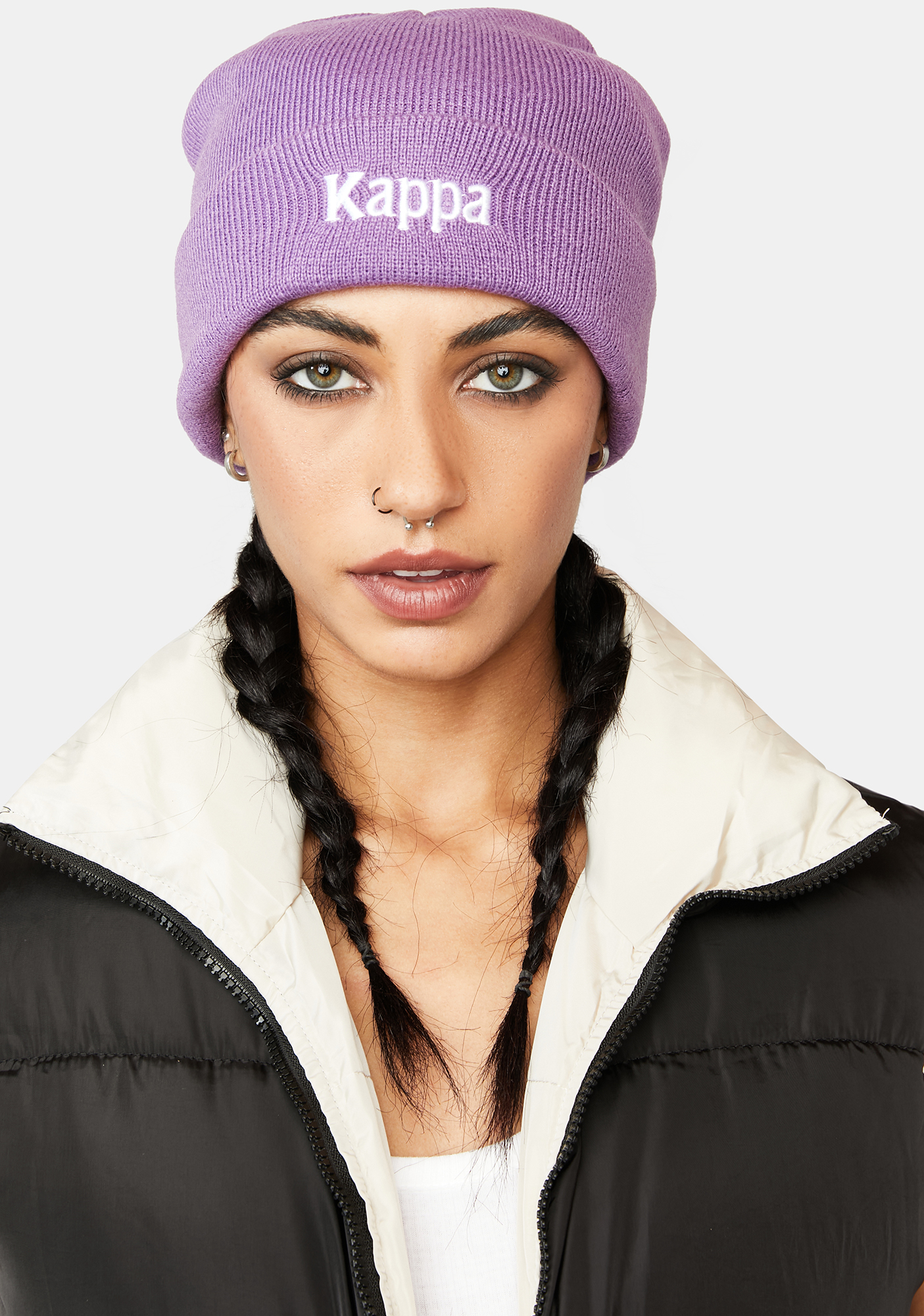 Kappa Purple Authentic Giada Beanie Dolls Kill