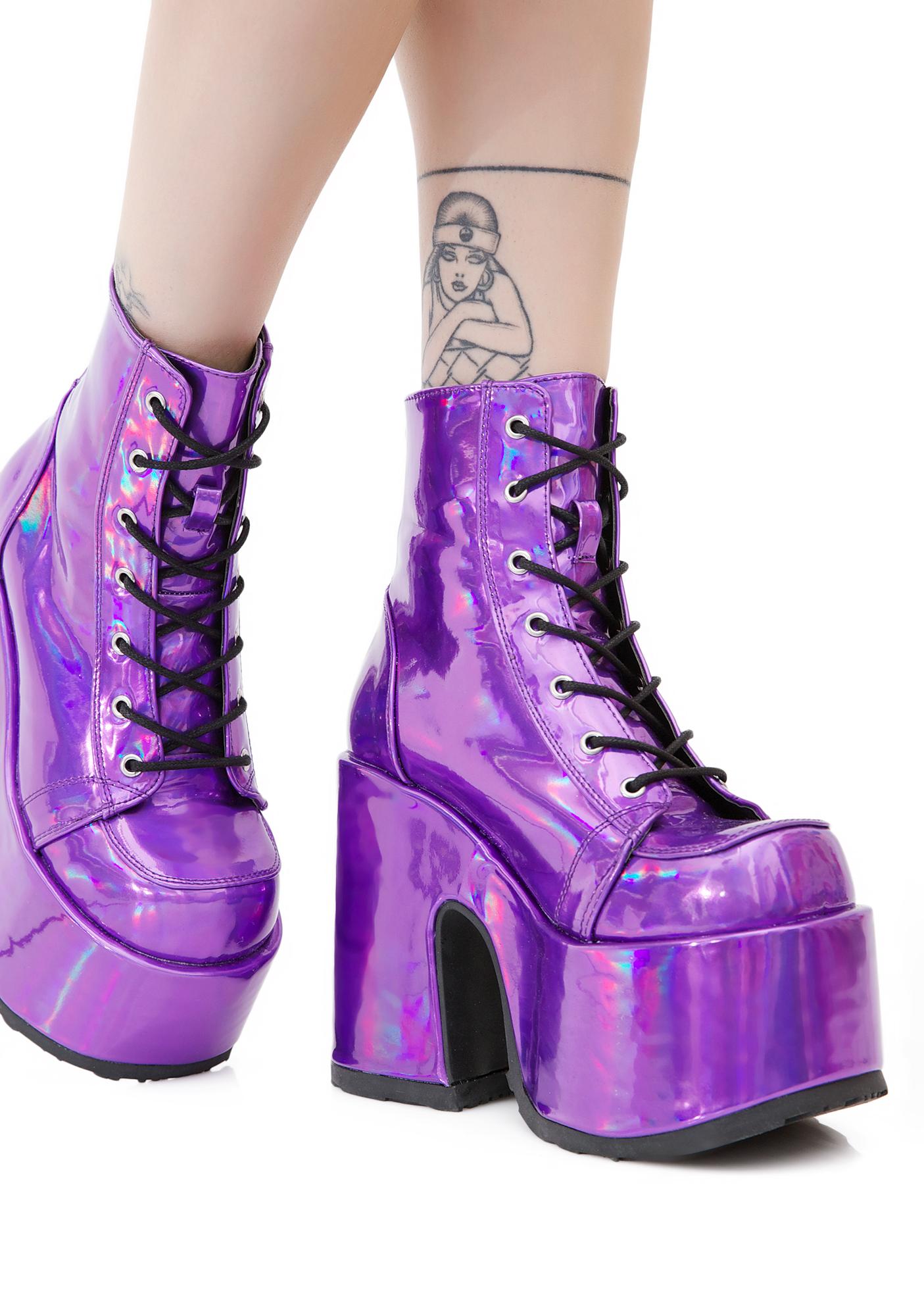 Demonia Shoes фиолетовый