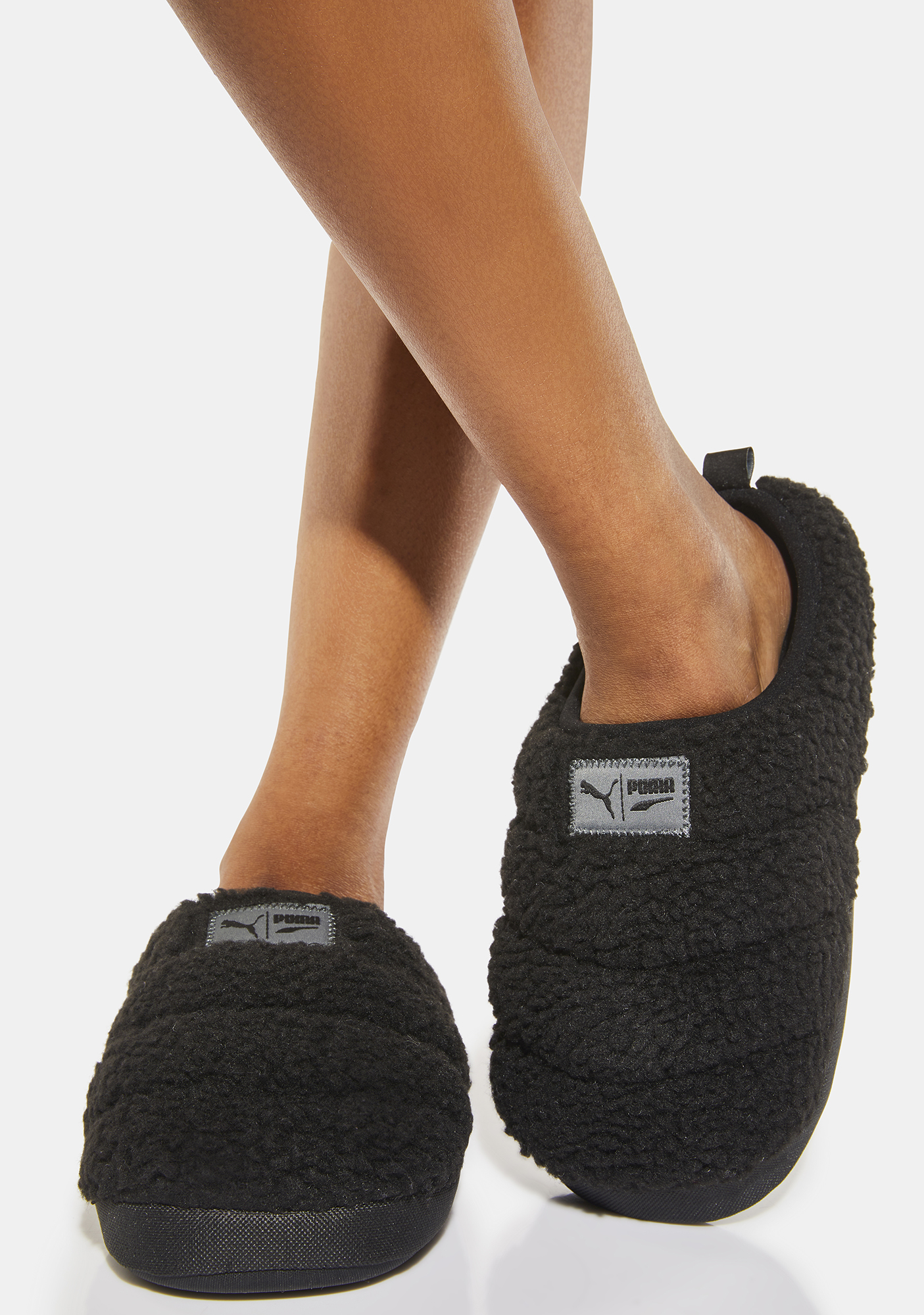 puma slippers fur