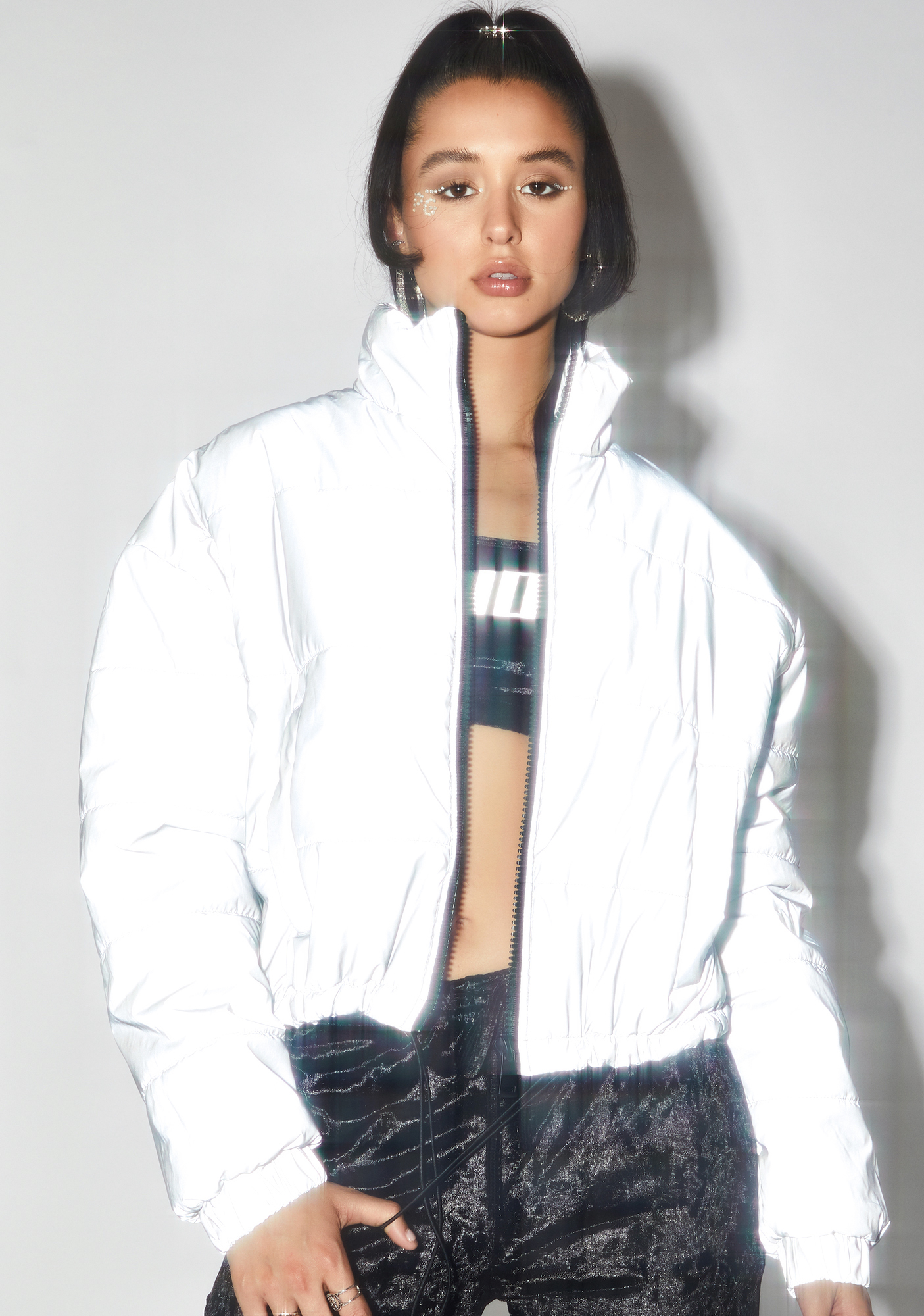 topshop reflective jacket
