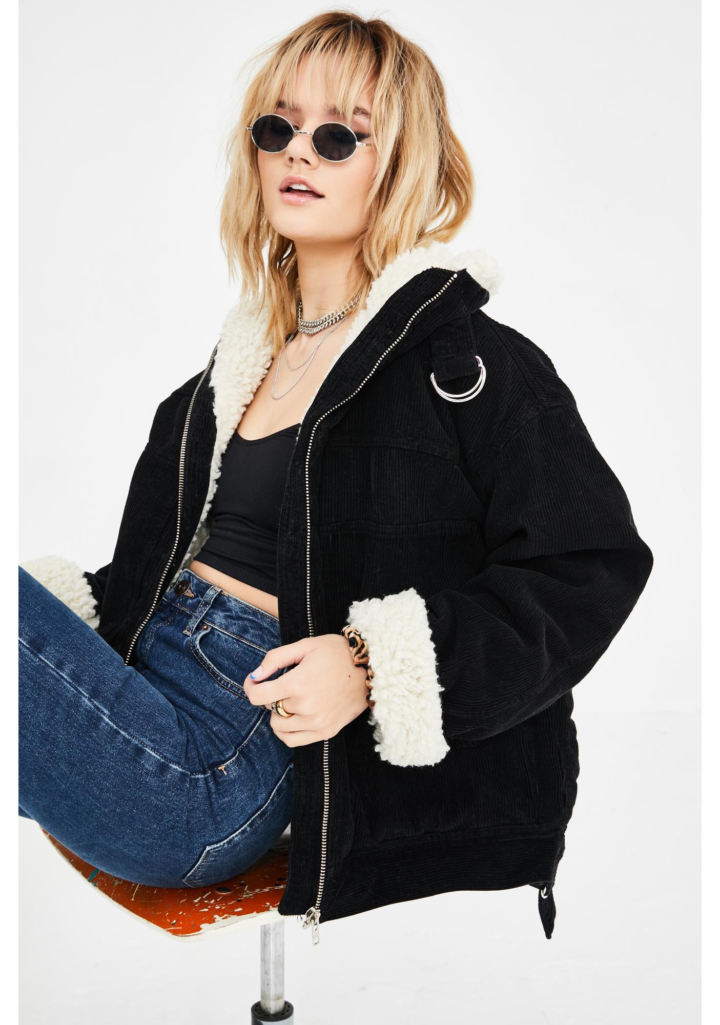 BDG Corduroy Sherpa Lined Utility Jacket | Dolls Kill