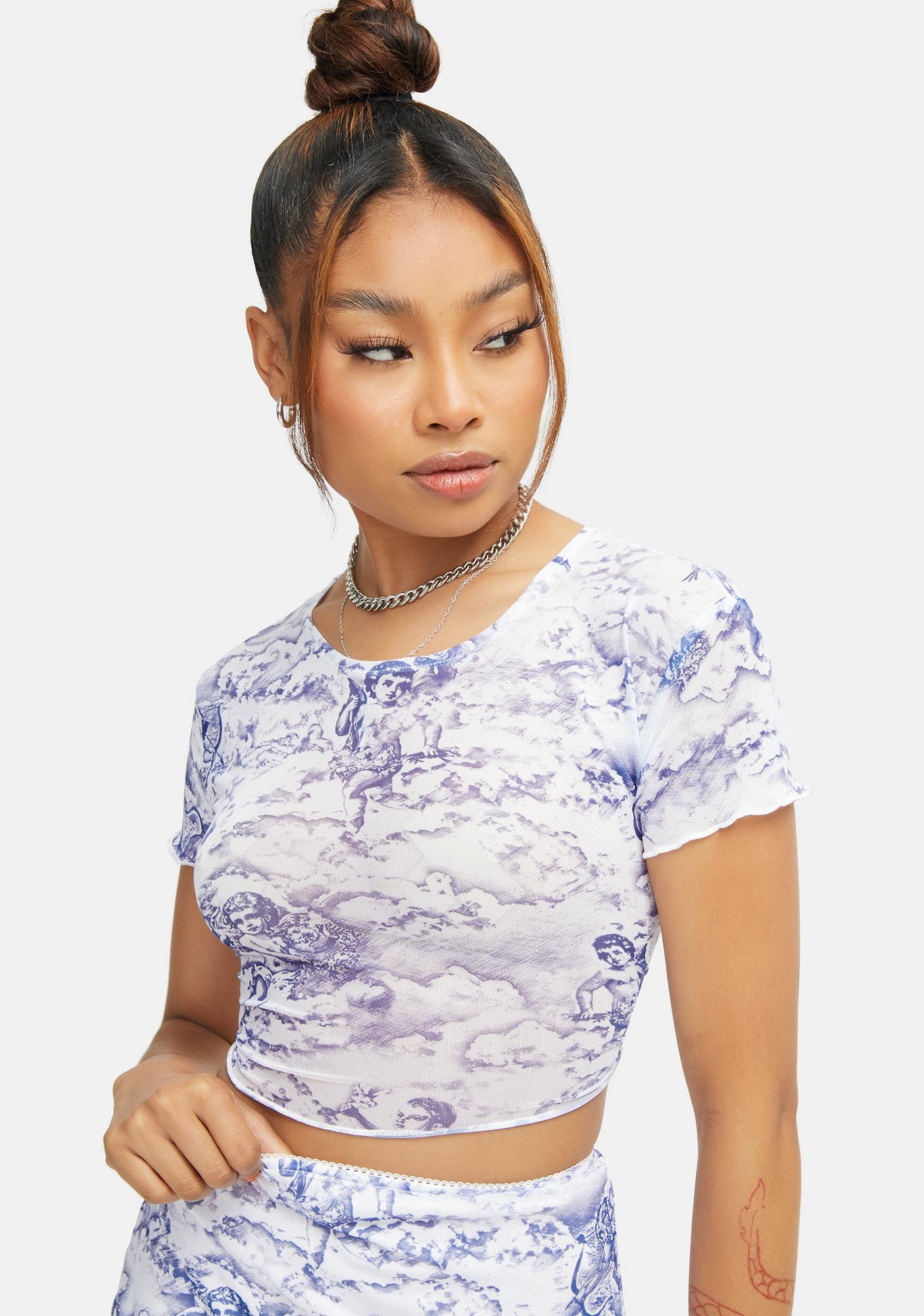 mesh cherub top