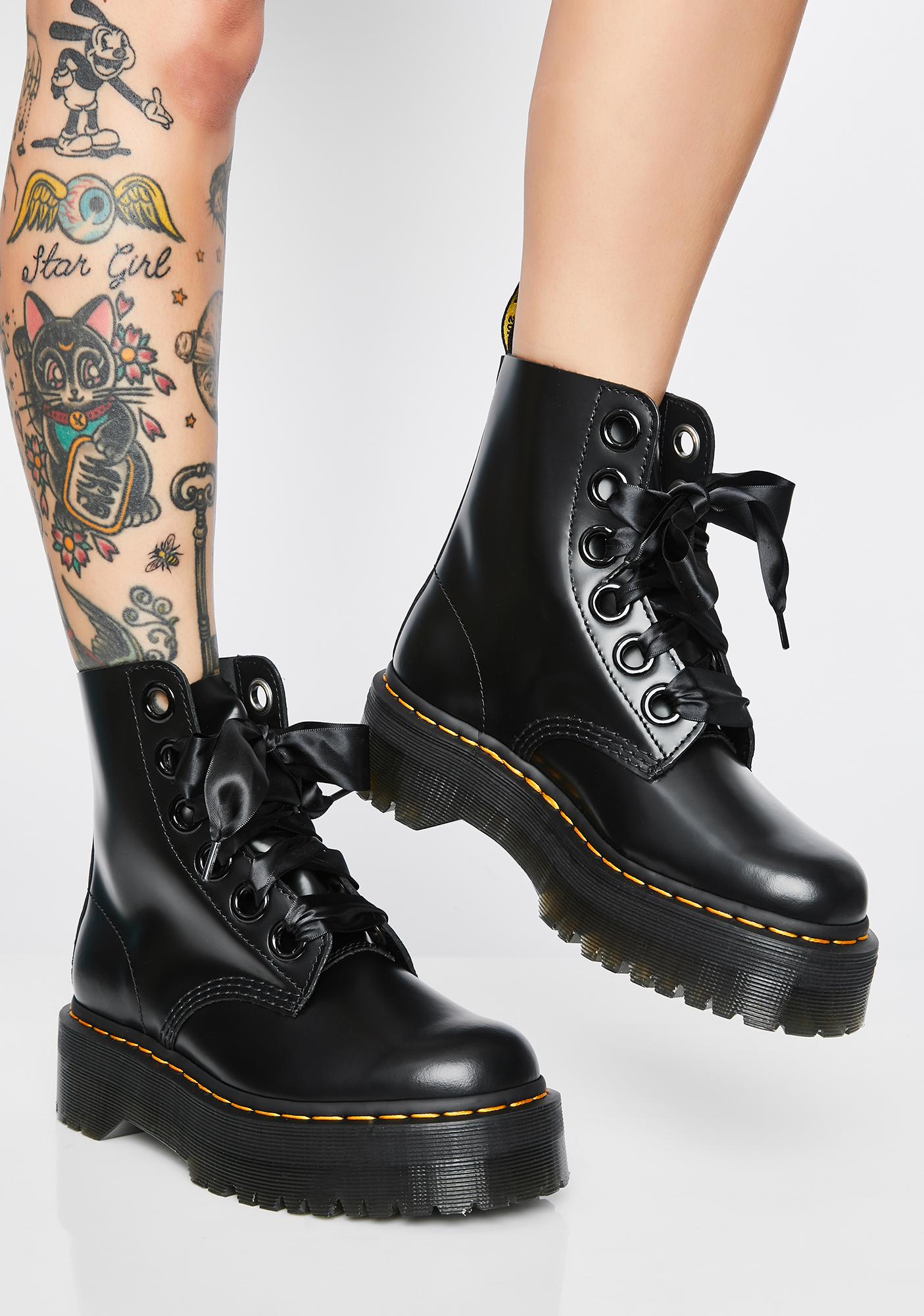 dr martens molly black buttero