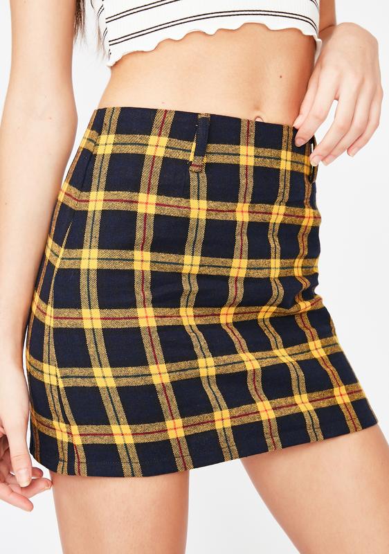 yellow plaid skirt dolls kill