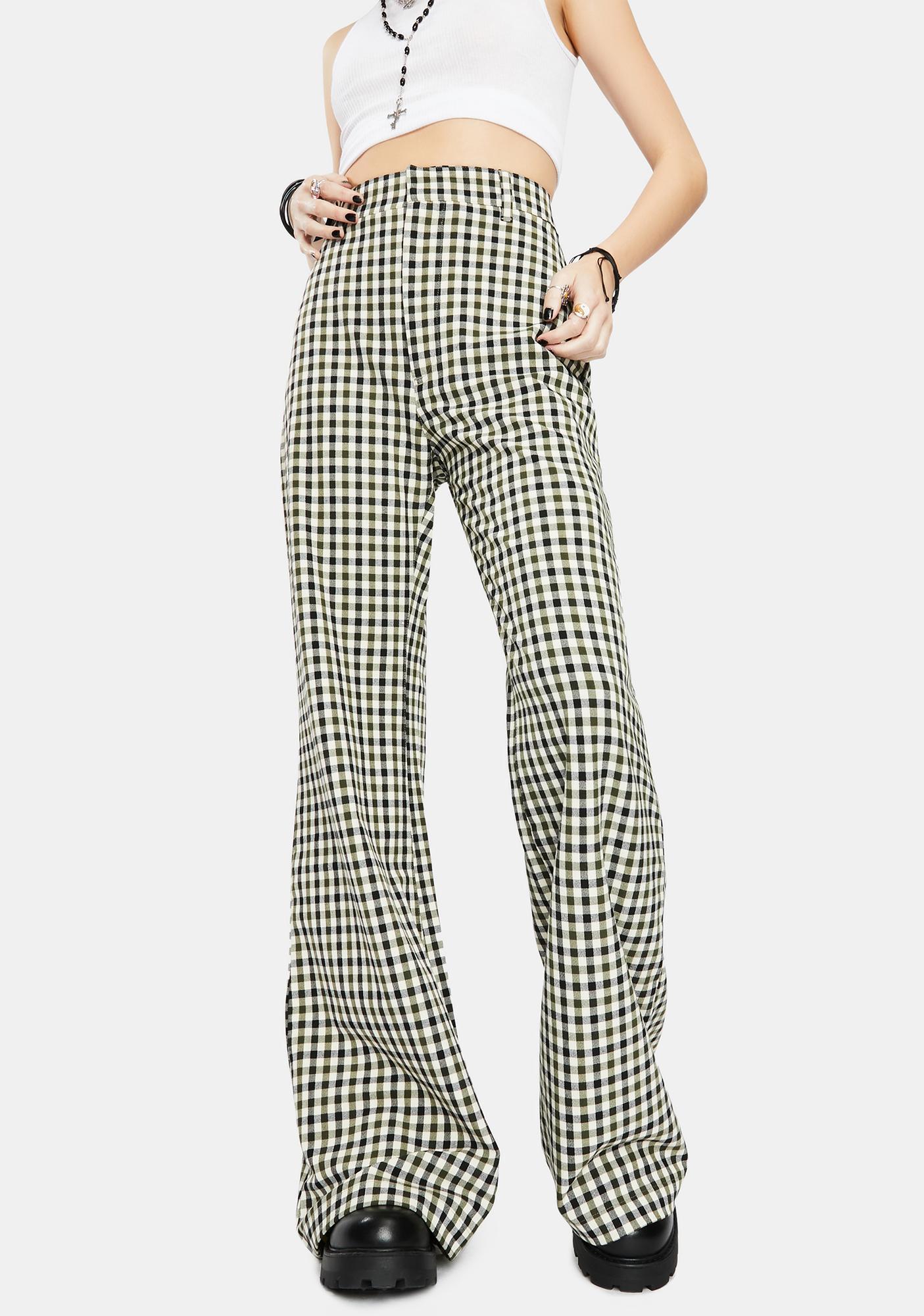 Plaid jules pants Clearance