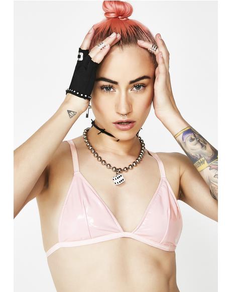 Sweet Fire Signalz Vinyl Bra