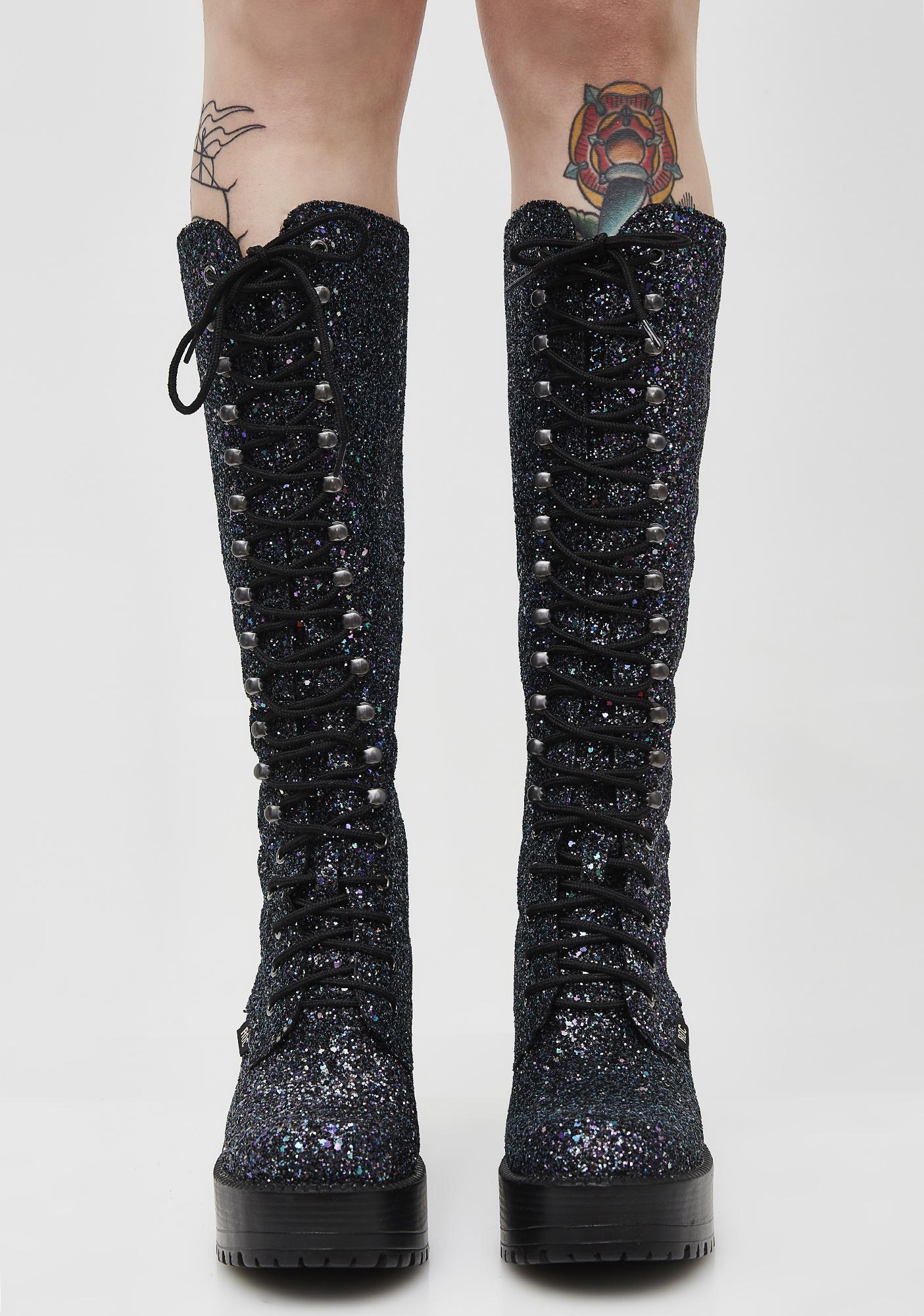 roc glitter boots