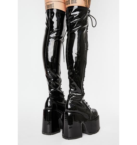 cheap thigh high platform boots