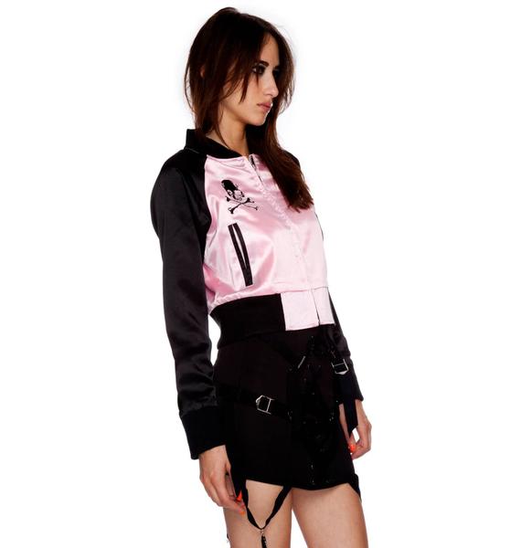 Love & Hate Bomber Jacket Dolls Kill