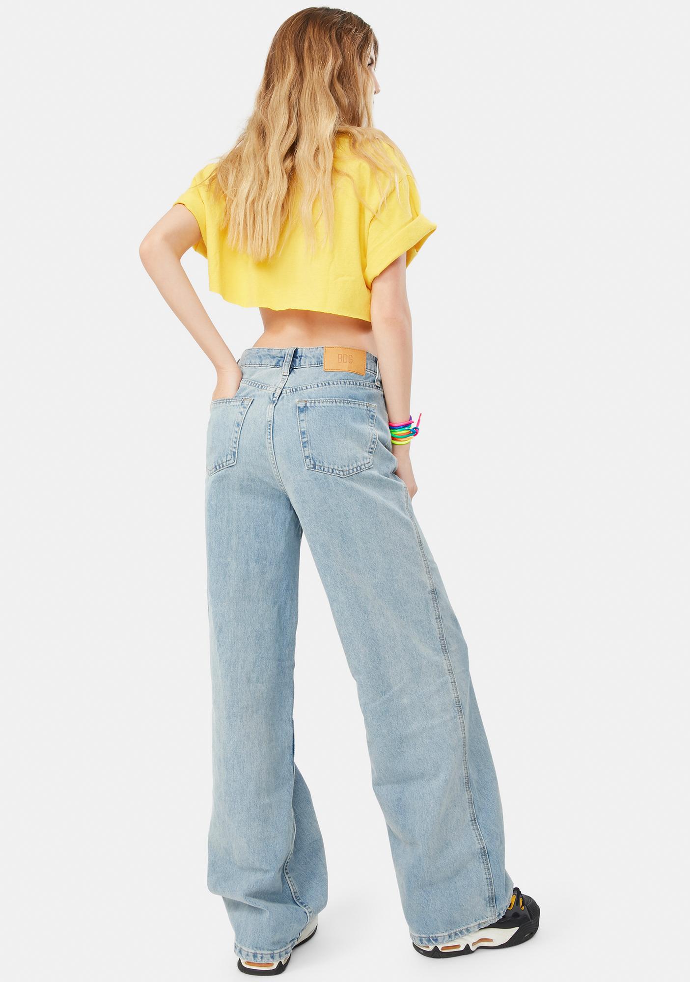 BDG Summer Bleach Wash Puddle Jeans | Dolls Kill