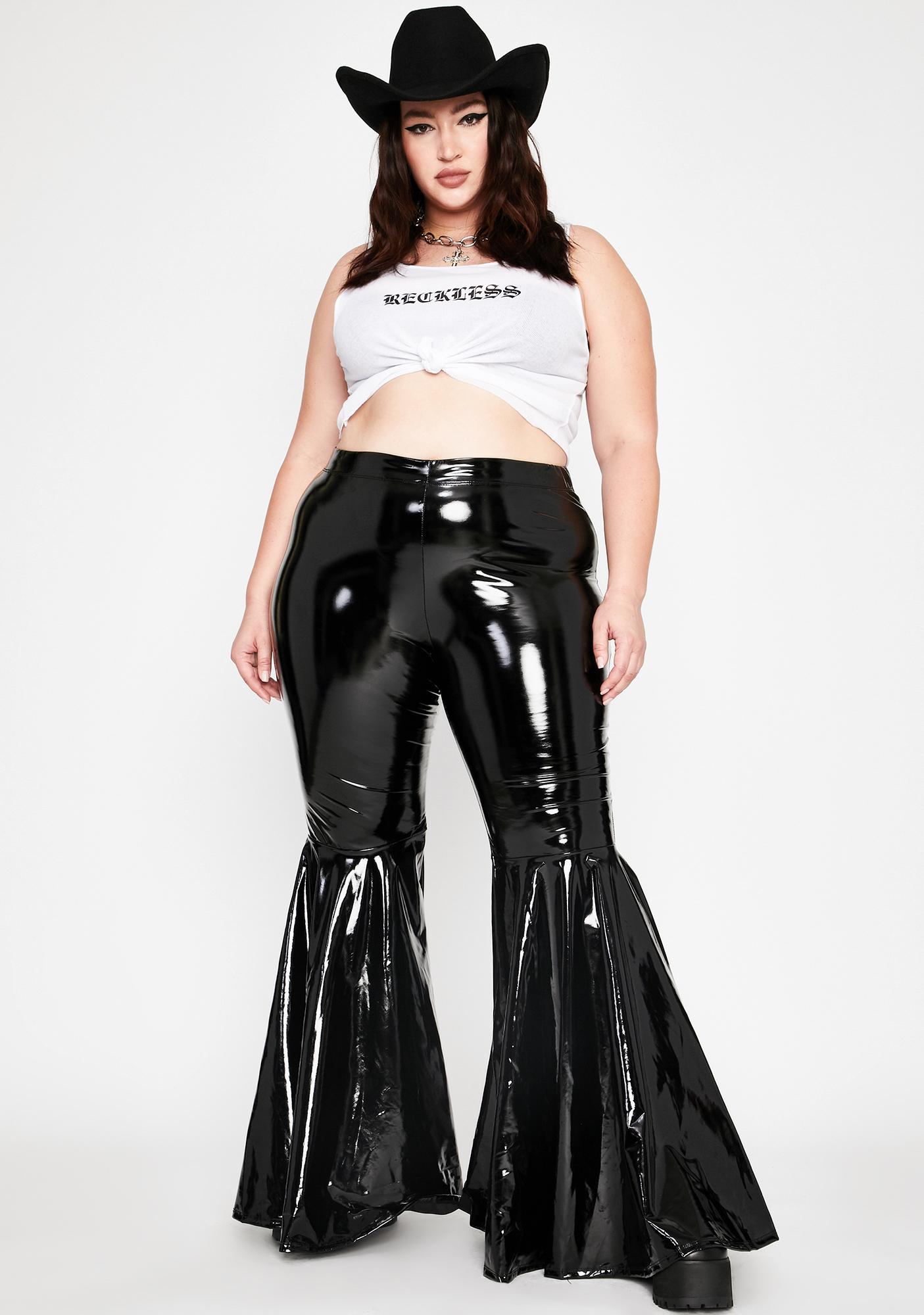 vinyl bell bottoms