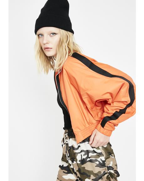 Ahead Of Myself Cropped Windbreaker