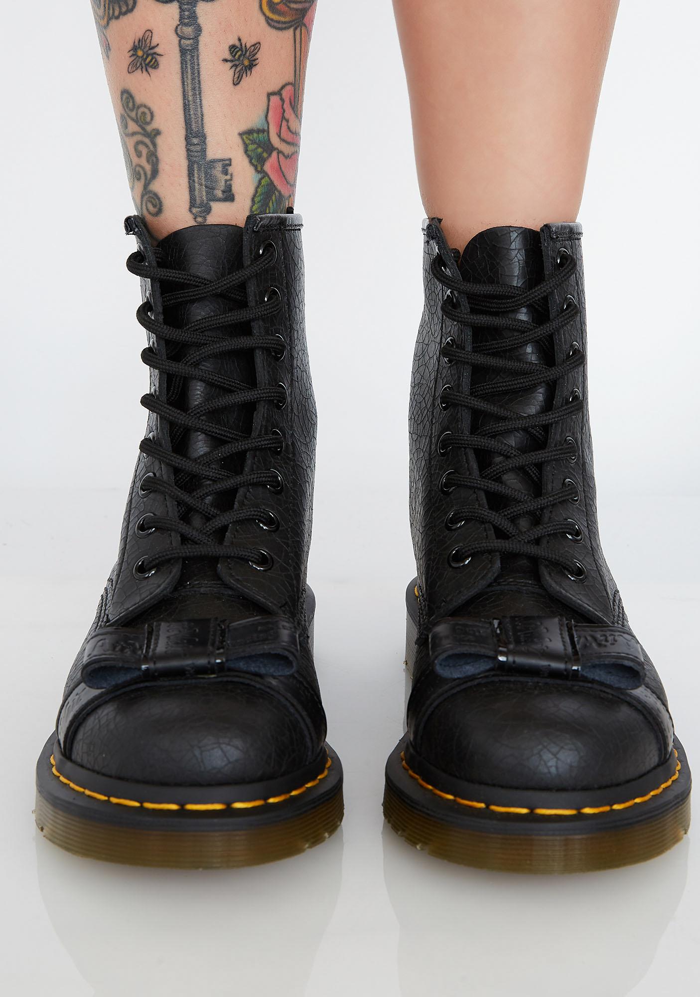 dr martens shoes with bow