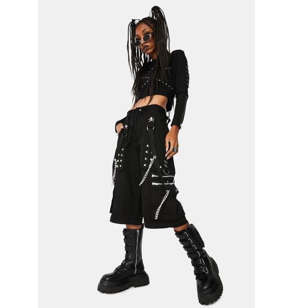 Tripp NYC Black Step Chain Pants | Dolls Kill