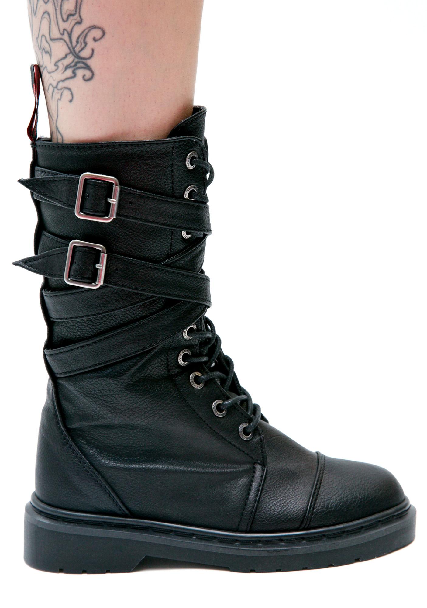 demonia boots short