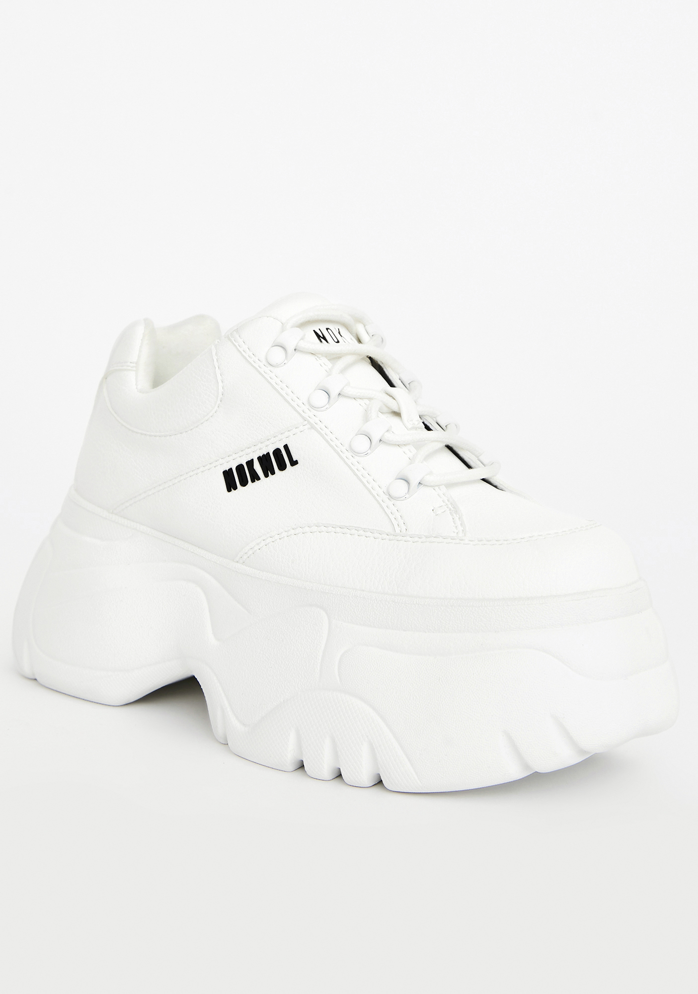 nokwol annalise chunky sneakers in white