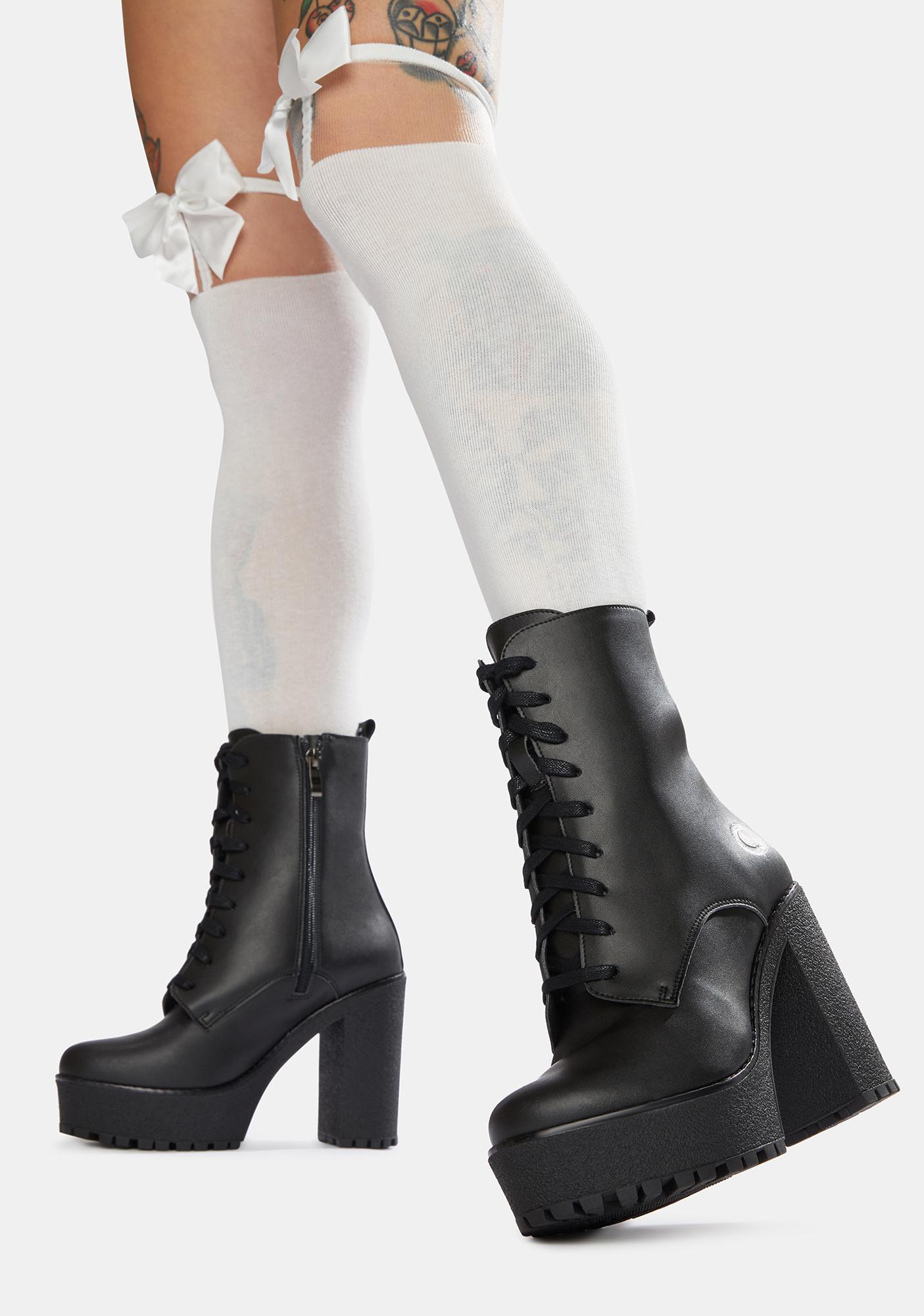 vegan heeled boots