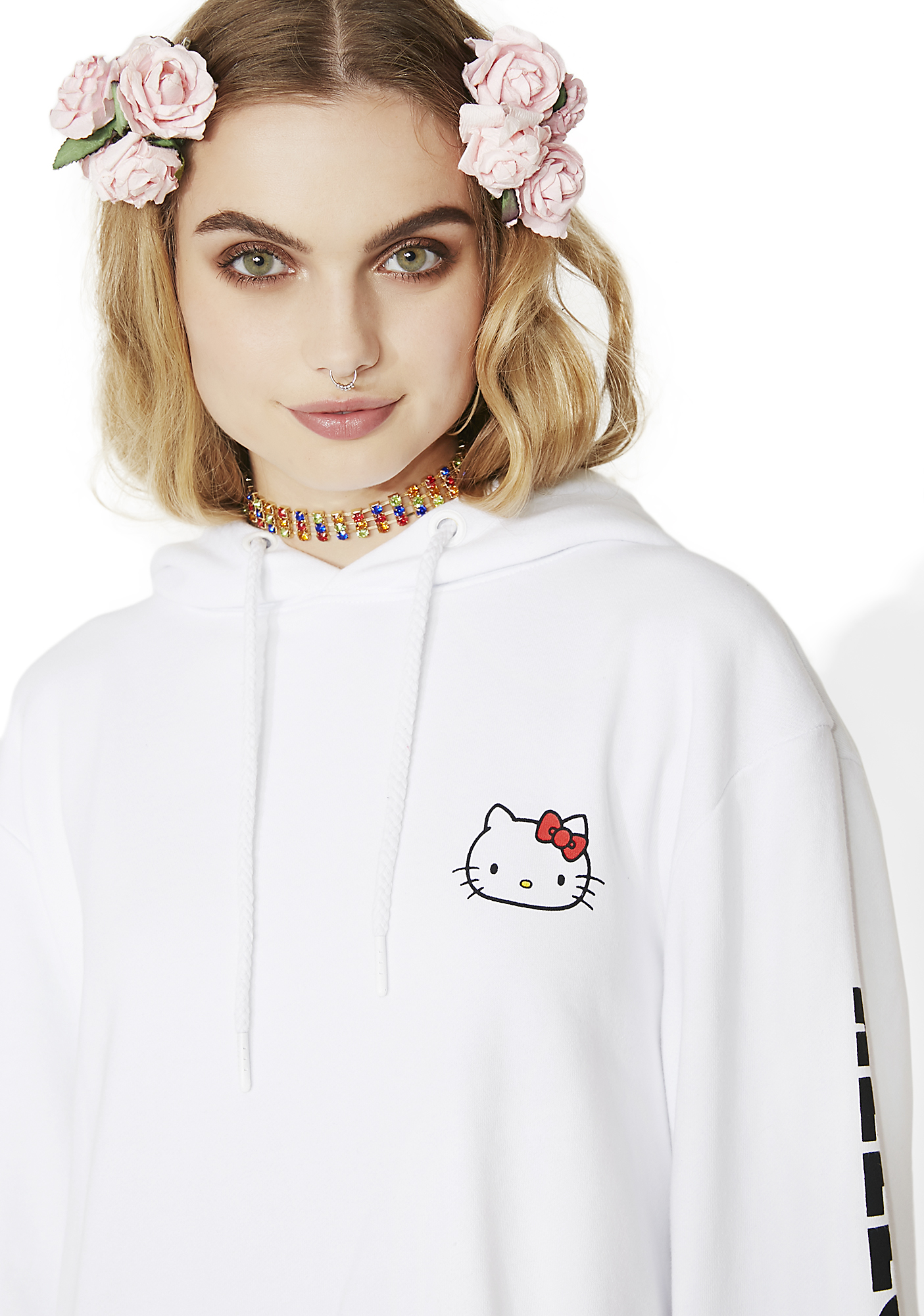 Oversized hello kitty hoodie Clearance