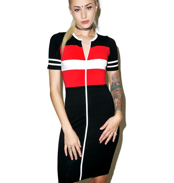 Valley High Sport Bodycon Dress Dolls Kill